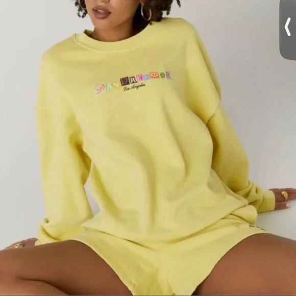 Daydreamer Tops - COPY - Daydreamer ransom logo boyfriend crew sweatshirt size 1X